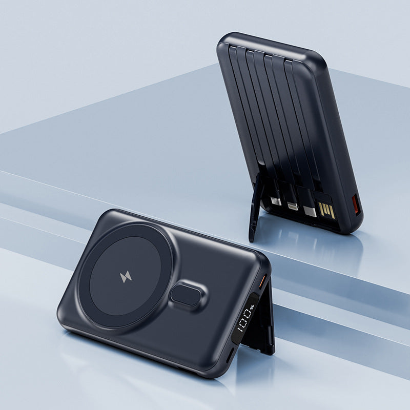 Magnetic Wireless Power Bank with Cable Mobile Power