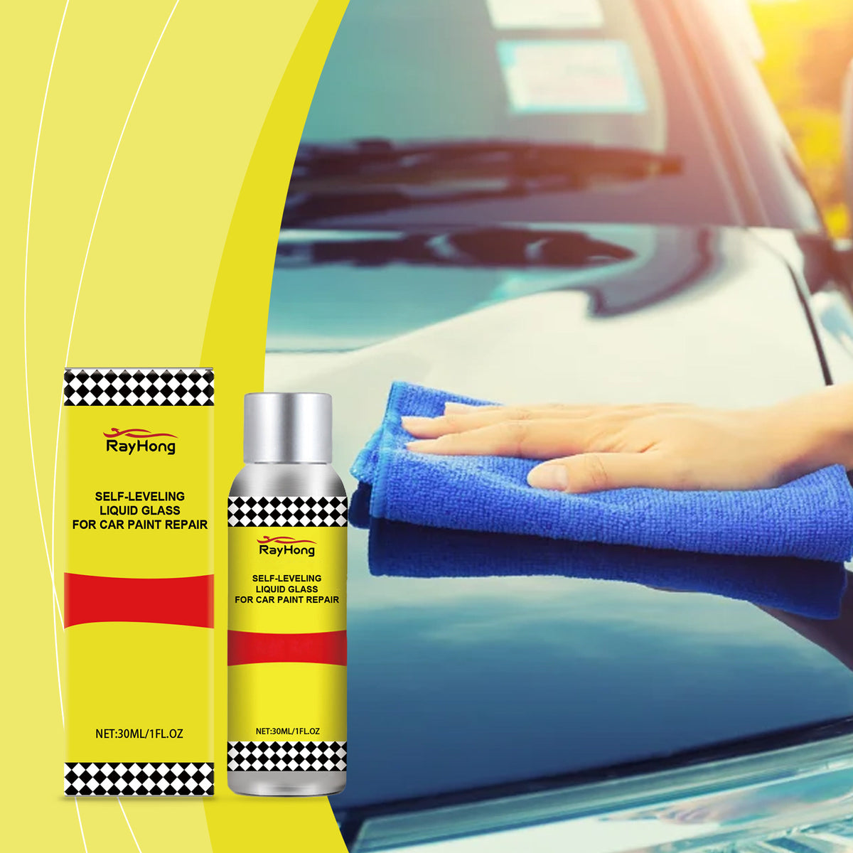 Solution de soins de peinture automobile
