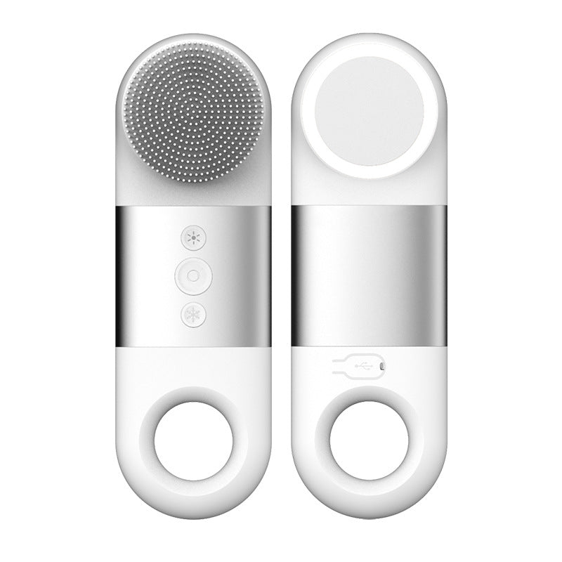 Nettoyeur de pores portable de charge de ménage à ultrasons en silicone