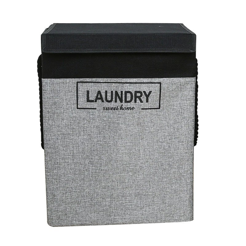 Panier de blanchisserie Laver les vêtements de rangement pliant sac sac Hamper avec couvercle