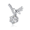 S925 Boucles d'oreilles Sterling Silver Bowknot Stud