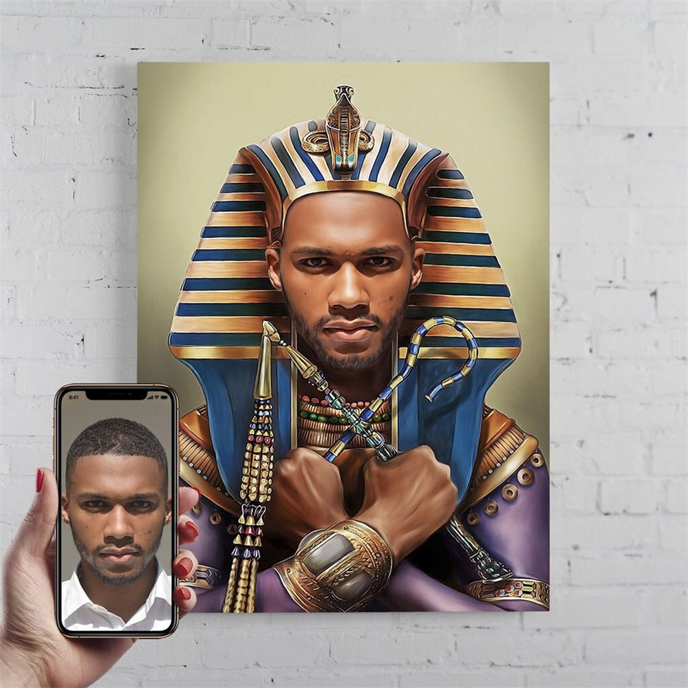 Peinture sur toile Affiches Portraits personnalisés pour lui Cadeaux uniques