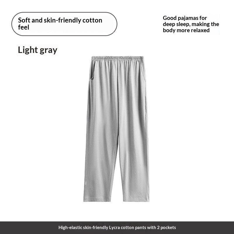 Langsha Cotton Loose and Comfortable Accueil Pantalons de couchage pour hommes