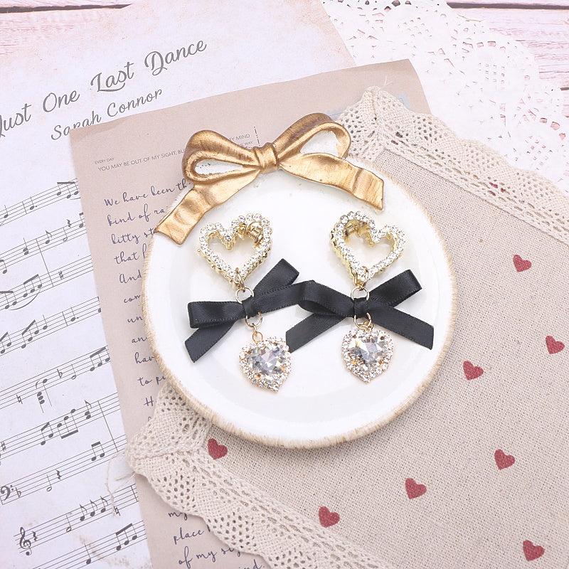 Sweet Mignon Massure Headdress Lace Bow Strass