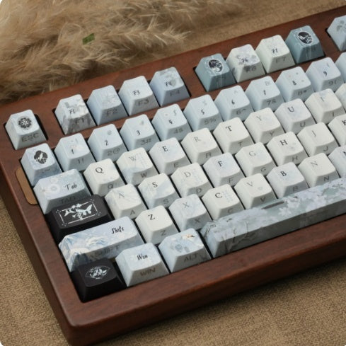 Clavier mécanique PBT Keycaps Retro Chinese Style Plum Blossom Design