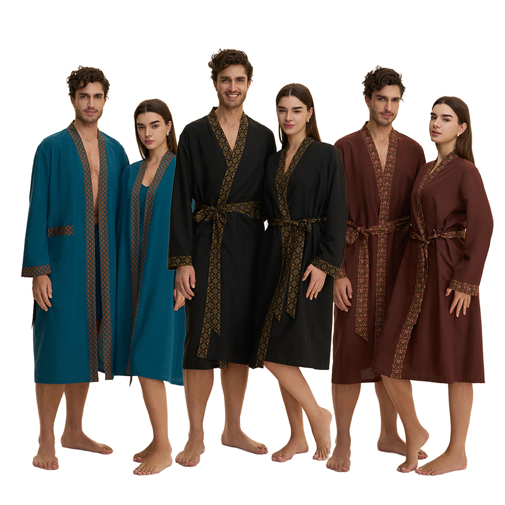 Loose Casual Middle Eastern style une chemise de nuit pour les couples Long coton en forme de nuage Lo
