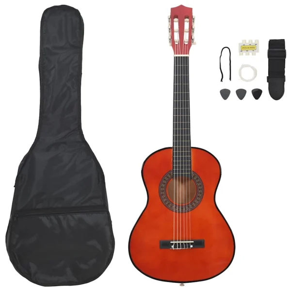 Set de guitare classique 12 pièces pour débutants 4-4