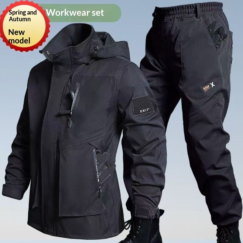 Ensemble de sports d'extérieur étanche pour hommes avec veste Hardshell