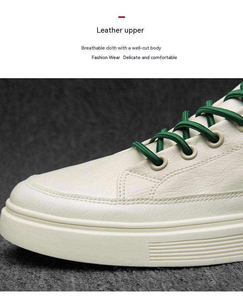 Style coréen Fashionable All-match Blanc Chaussures Homme mince Casual Respirant Toile Sneaker