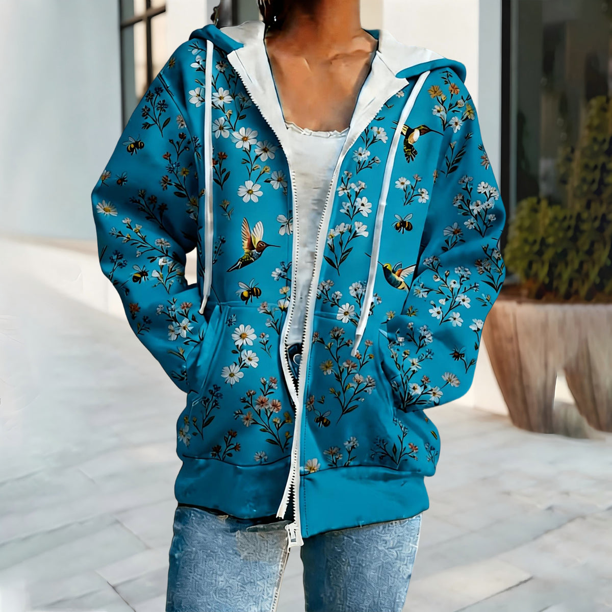 Cross Border Sweatshirt à capuche femme de style européen et américain avec Sm