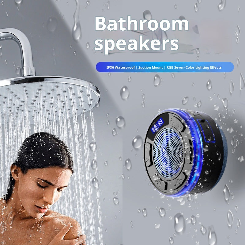 Haut-parleur Bluetooth salle de bain étanche Grande aspiration Cup Mini sans fil