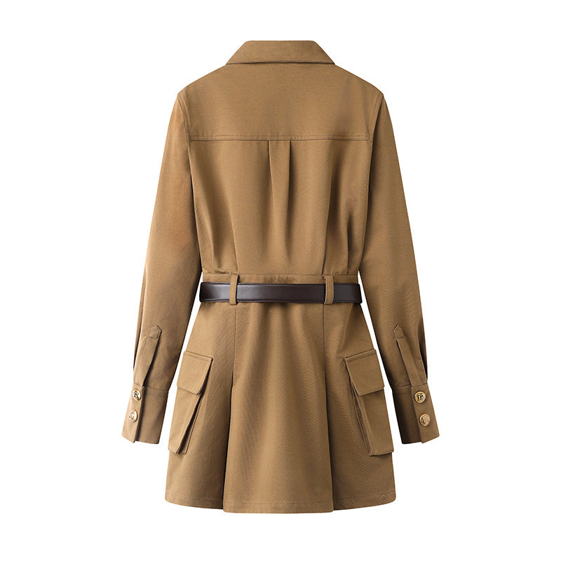 Robe de mode décontractée pour femme Style de ceinture urbaine