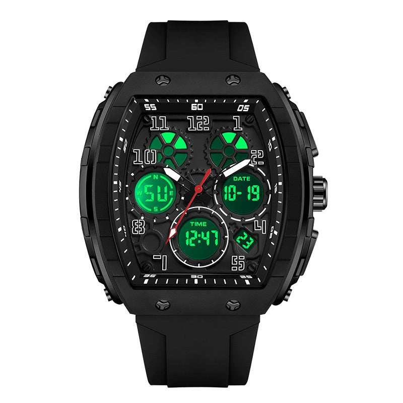 Montre électronique de mode multifonctionnelle numérique masculine