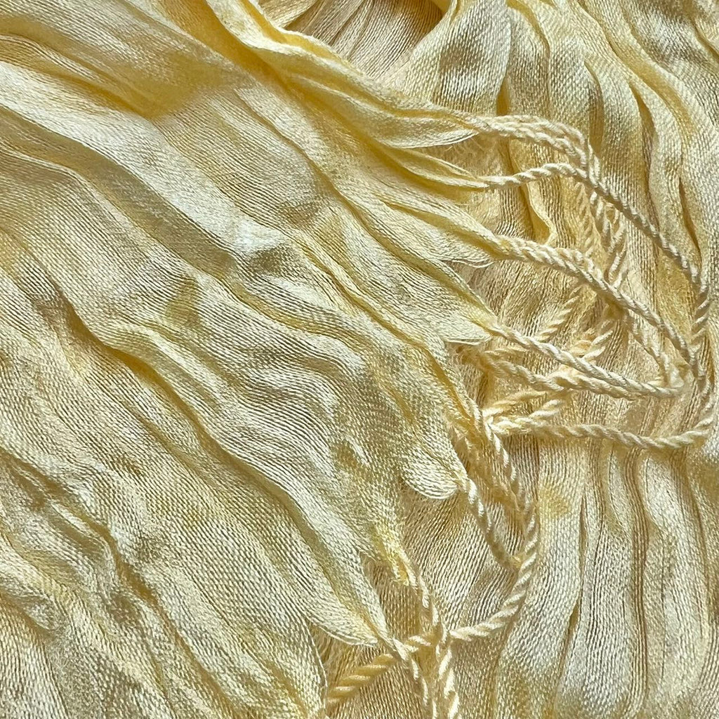 2pcs Yellow Sun Wrinkle Blend Scarf