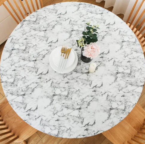 Table ronde en tissu d'impression numérique étanche à l'huile