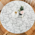 Table ronde en tissu d'impression numérique étanche à l'huile
