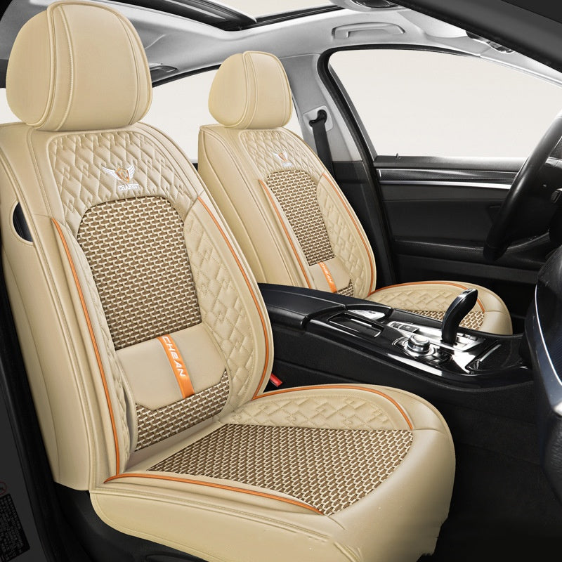 Couverture de siège de voiture en cuir Pu