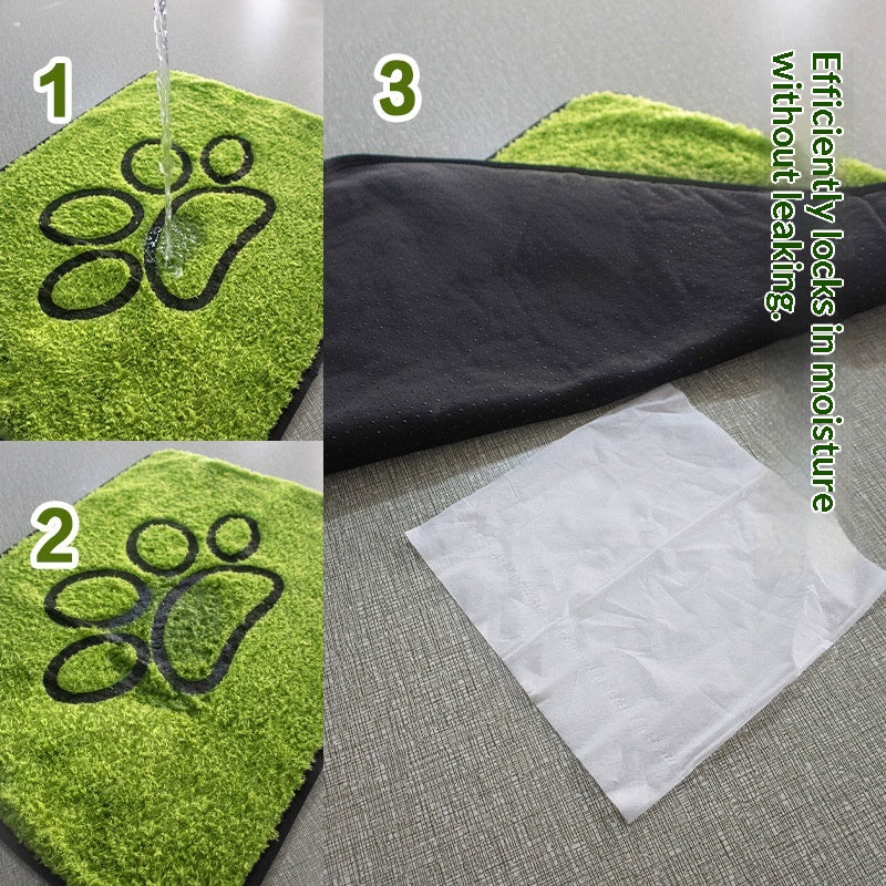 Pad de lavage pour animaux de compagnie Pad de gazon artificiel qui respire et très absorbant