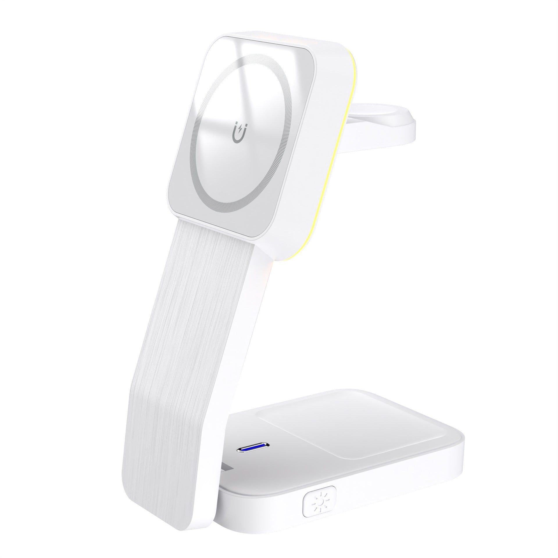 Chargeur sans fil pliable à aspiration magnétique trois en un