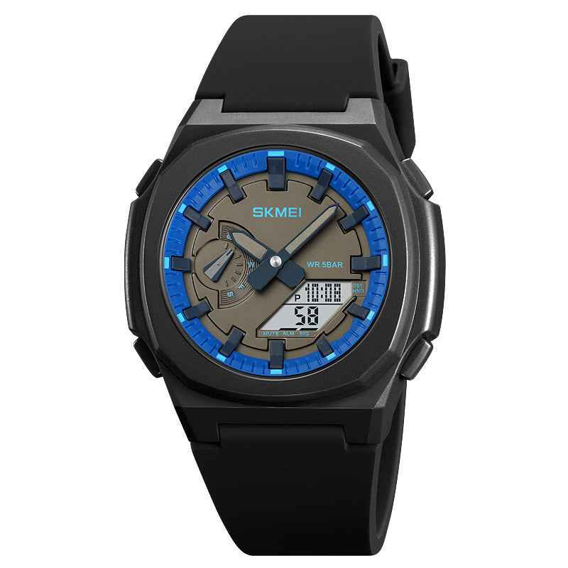 Montre numérique d'alarme chronographe multi-fonctions étanche à quartz pour hommes mode