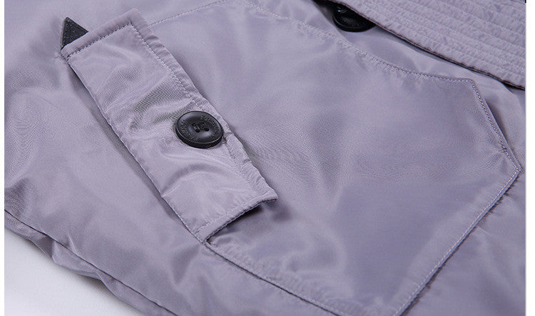Garçons Veste de bas Mi-long Blanc Canard à capuche