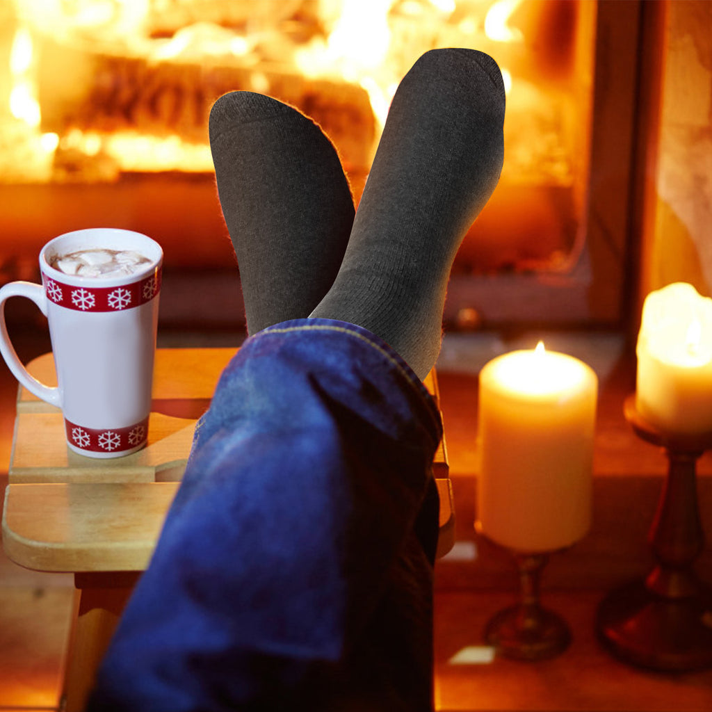 3 Options de couleur -- 3 paires hommes Chaussettes chaudes en laine Soft Cozy Chaussettes thermiques d'hiver pour les hommes