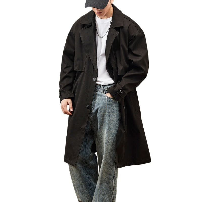 Manteau de tranchée polyvalent de couleur unie