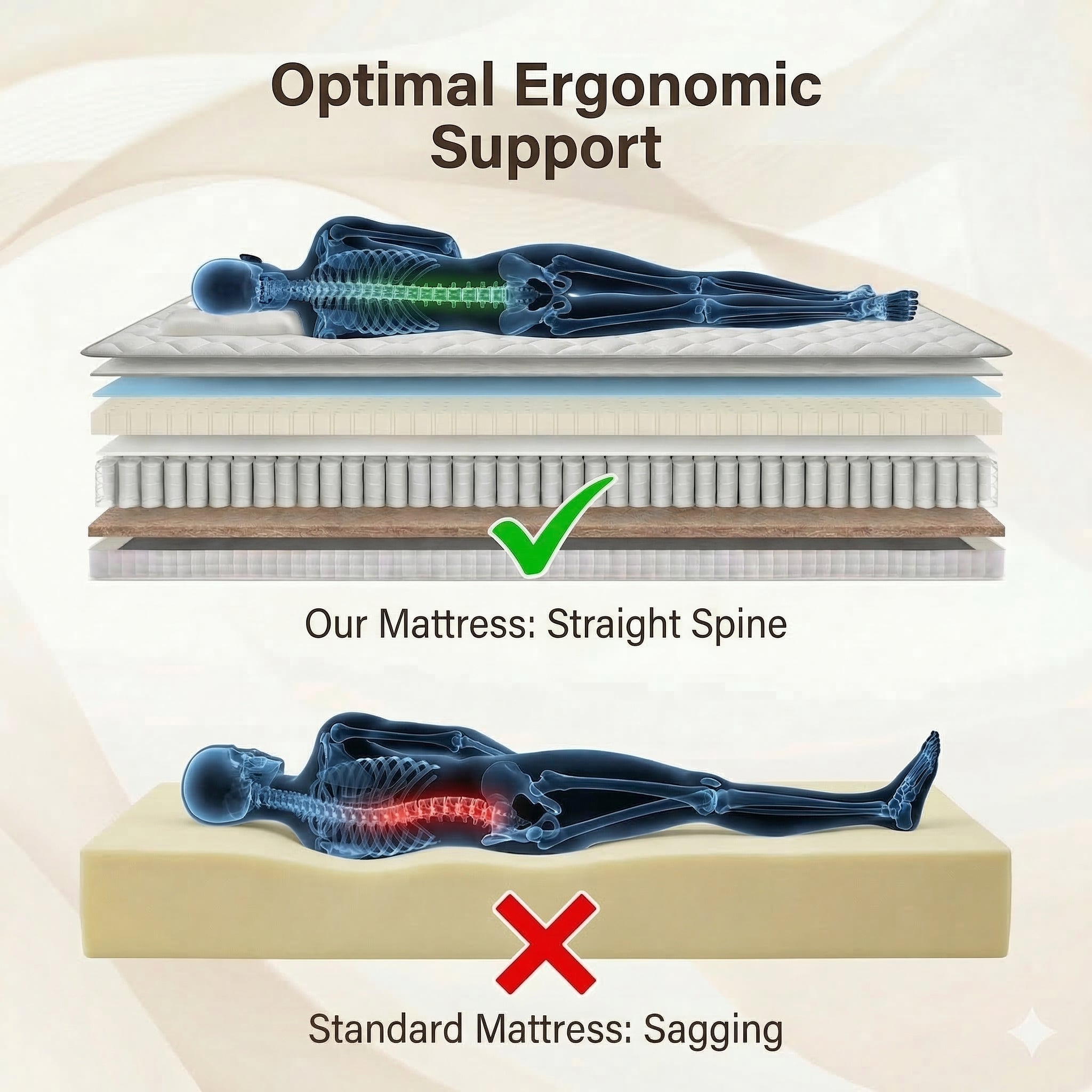 Matelas 90x200 H4