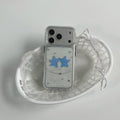 Style coréen Niche frais et mignon bleu cas de téléphone Star pour les couples