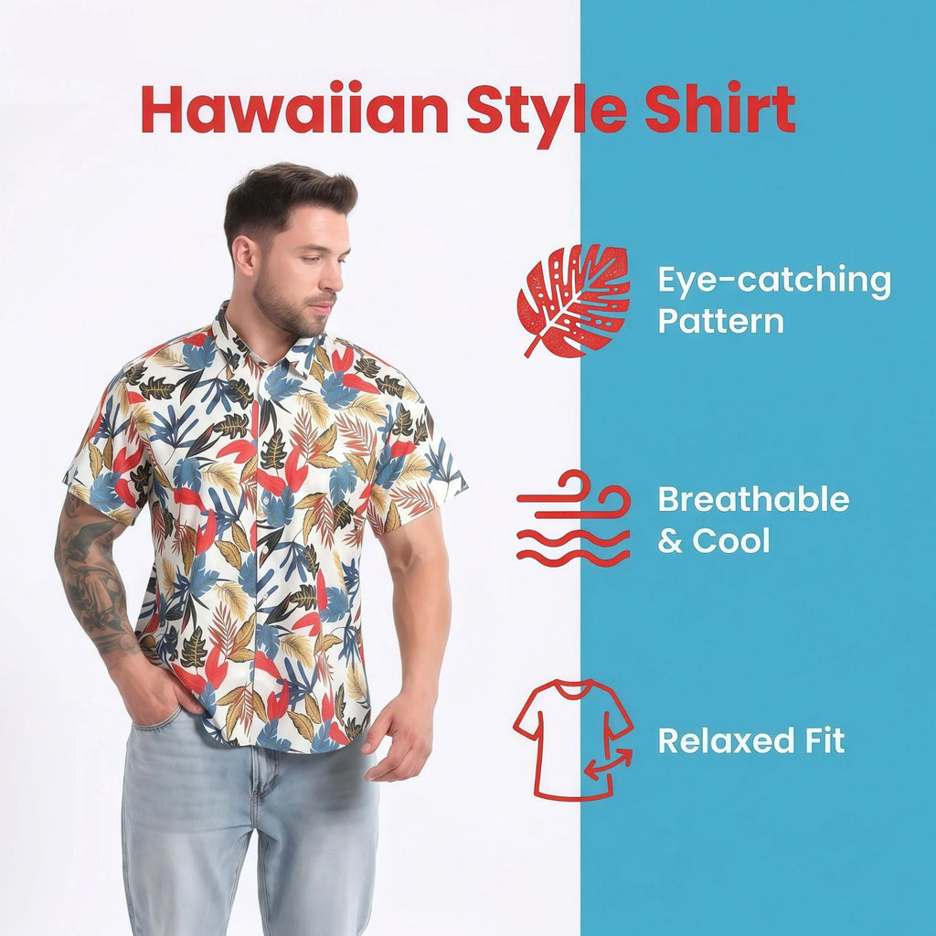 Jiana se spécialise dans la fourniture de chemises de plage hawaïennes de style européen et américain pour les hommes