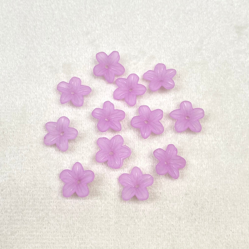Matte Translucide Mini 5-Petal Fleurs Bases