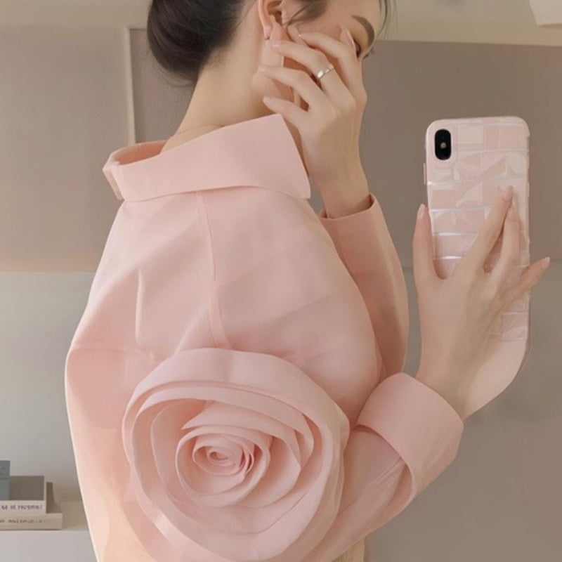 Femmes Style français Élégant Dopamine Top