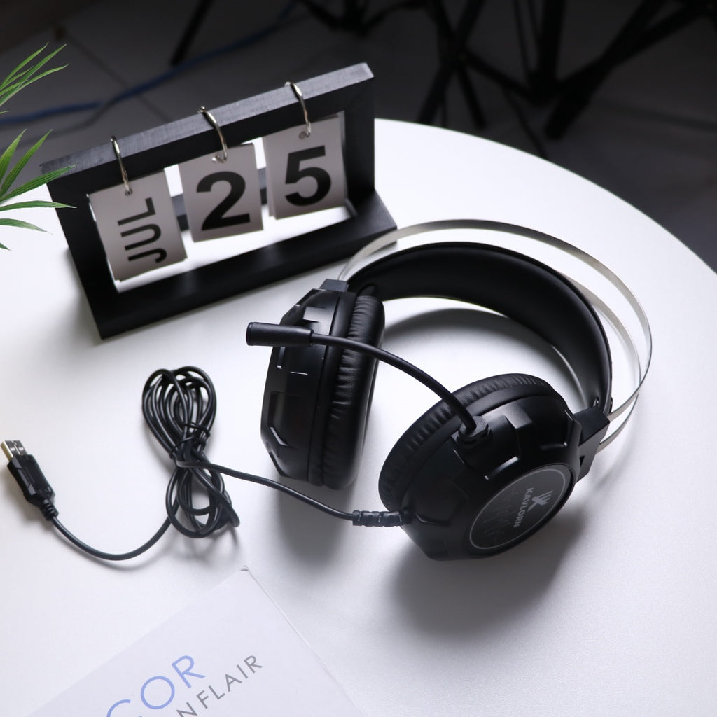 Casques sur-oreilles filaires pour ordinateur