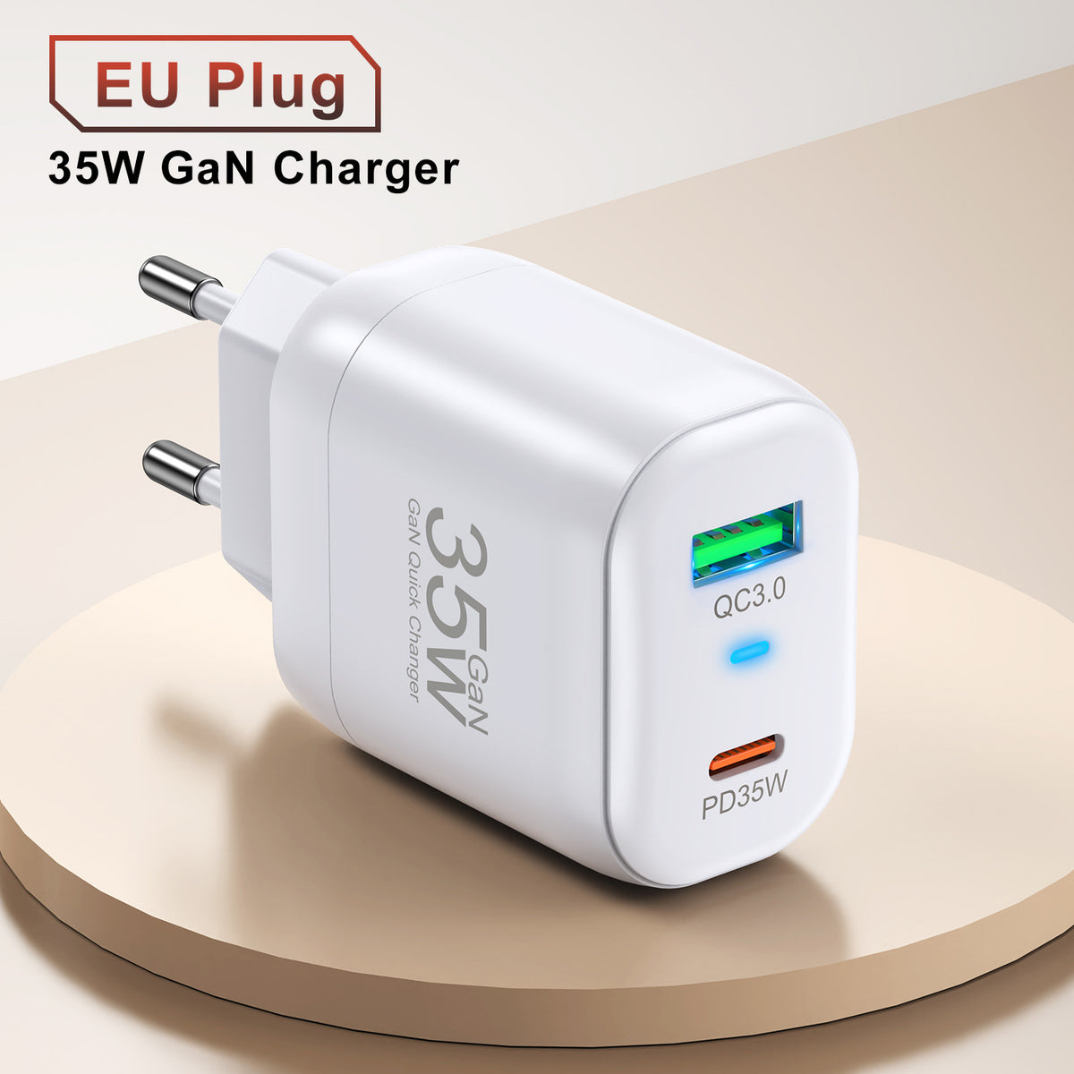 Chargeur Nitride Gallium 35W Charge rapide