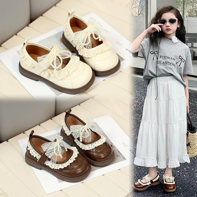Printemps coréen Style filles Chaussures en cuir