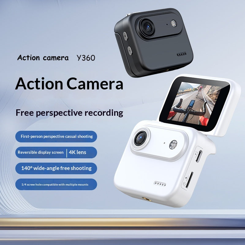 4K HD Action Camera with Chest Mount for Stable Footage While Cycling