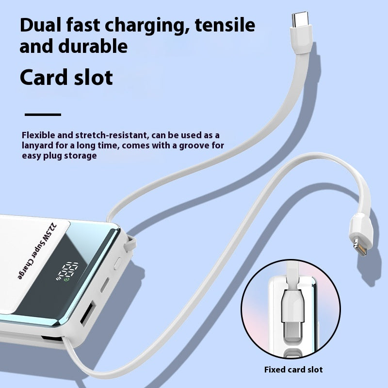 Banque de puissance à charge rapide avec câble