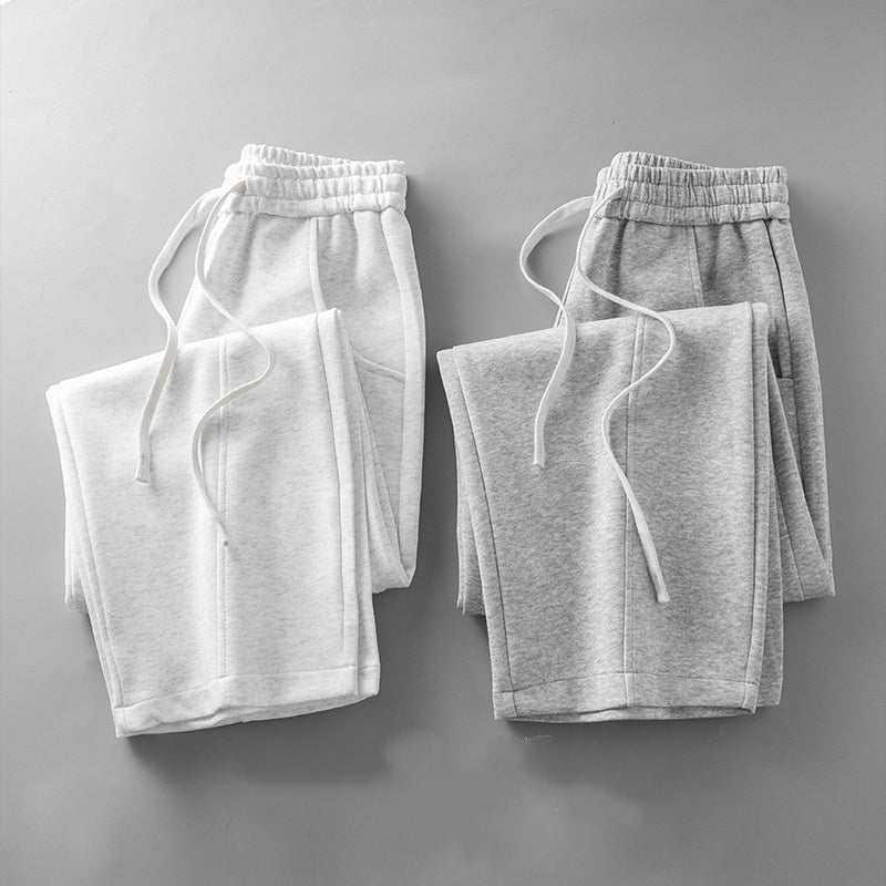 Pantalon casual gris athlétique style américain