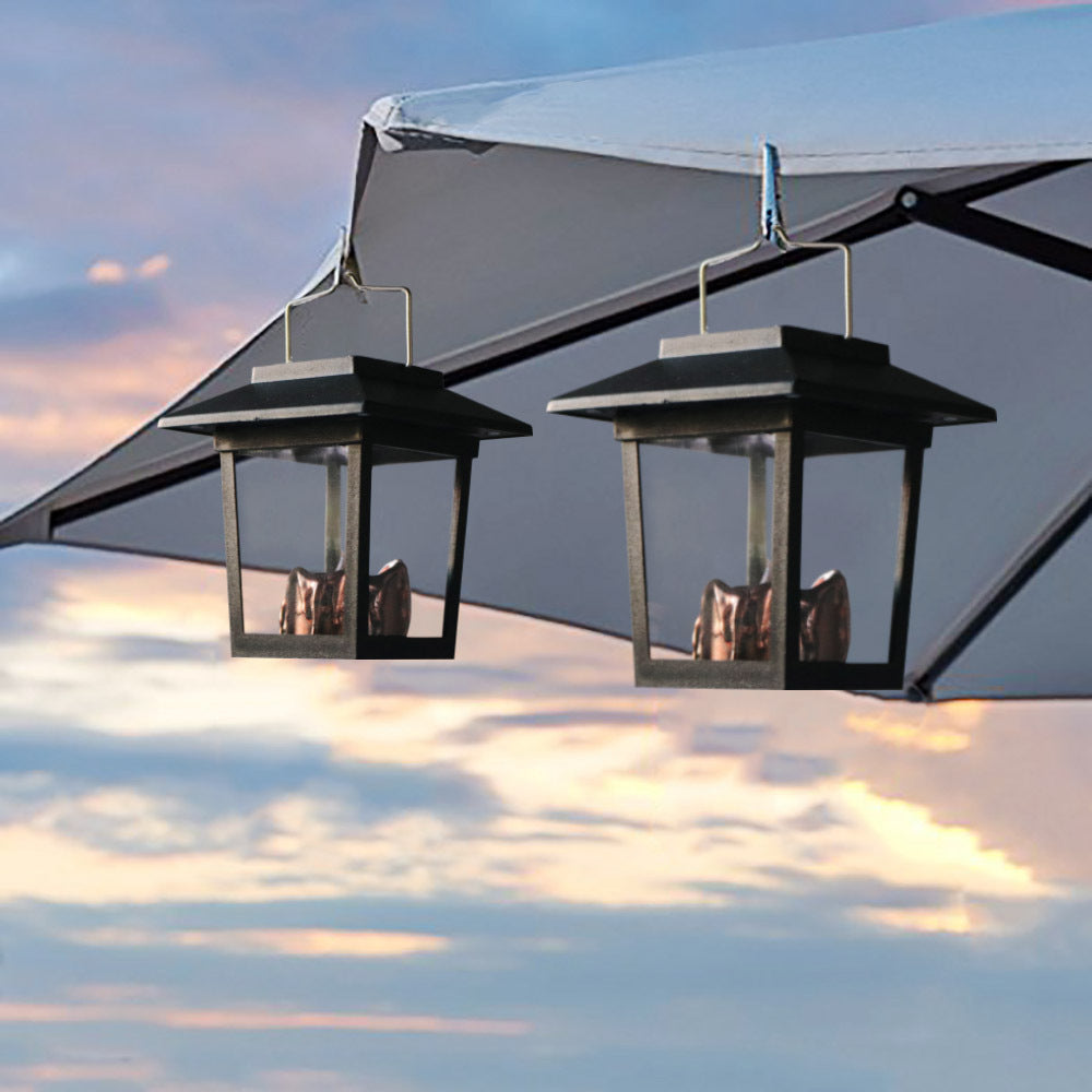 Décoration extérieure rétro Lampe de suspension électronique Jardin Courtyard LED Bougie portable Sola