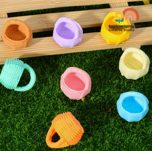 Oreillers ménagers-Coffrets de fleurs portables-Couleur rando-Résine-1 pièce