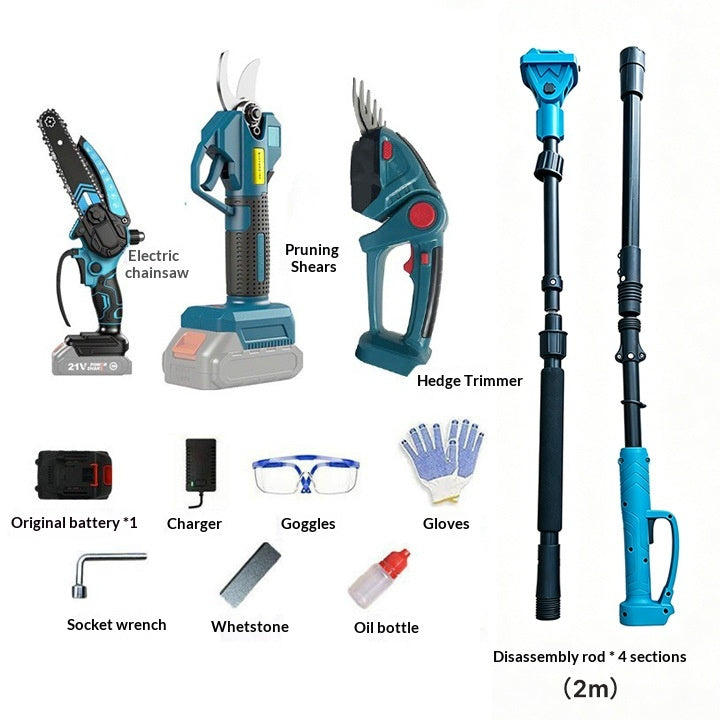 Charger la scie électrique haute-branche pour le travail du bois et les outils de jardinage