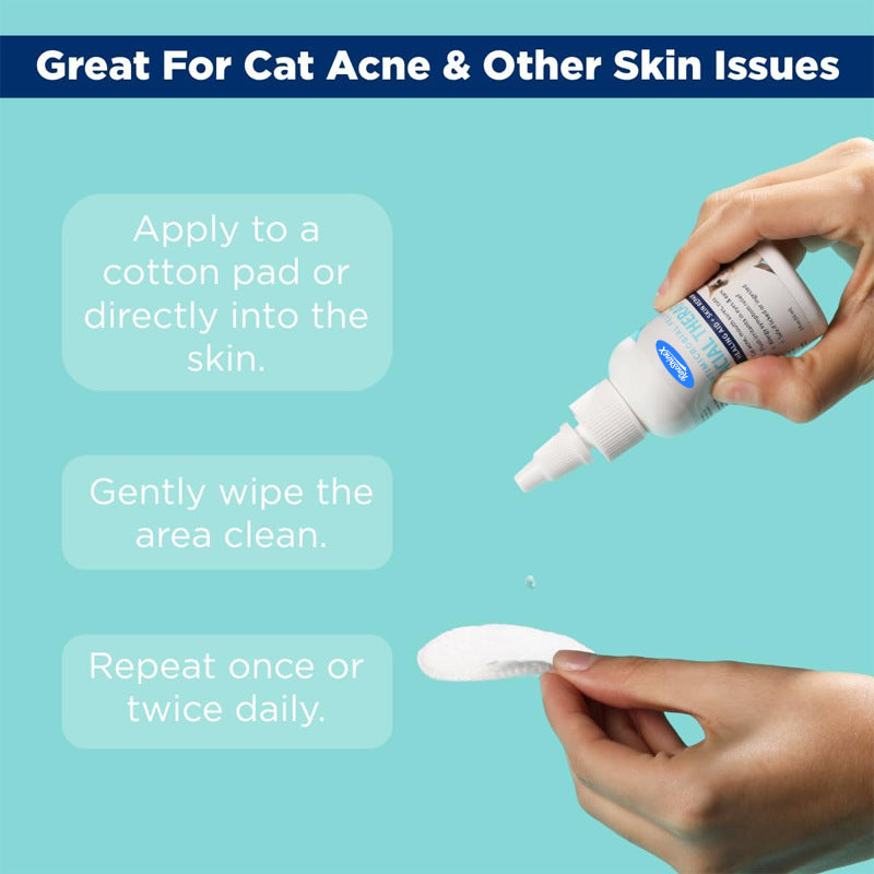 Solution professionnelle de lavage des yeux pour animaux de compagnie