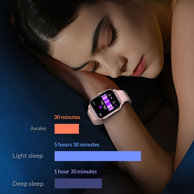 Smartwatch Bluetooth appelant le rythme cardiaque