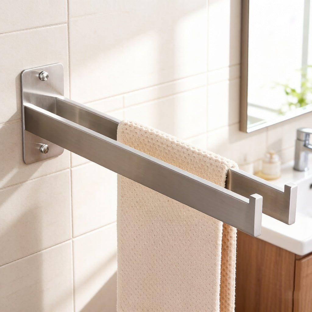 Porte serviette en acier inoxydable pour la salle de bains