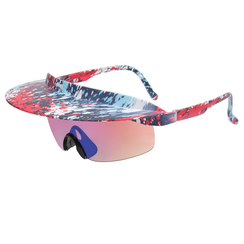 Grande cadre lunettes de vélo sont mode et coloré