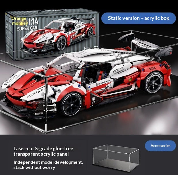 Modèle de bloc de bâtiment de sport télécommandé d'assemblage éducatif voiture de jouet pour les garçons