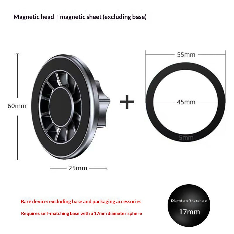 Montage de voiture magnétique à tête de boule universel simple pour l'aération