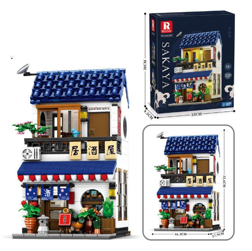 Street Scene Building Block Haute difficulté Arcade Building Model Toy