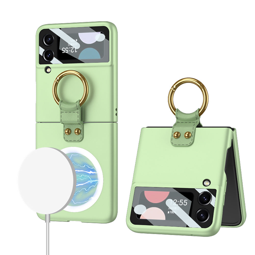 Applicable bague d'écran pliable sans fil chargeur téléphone Case