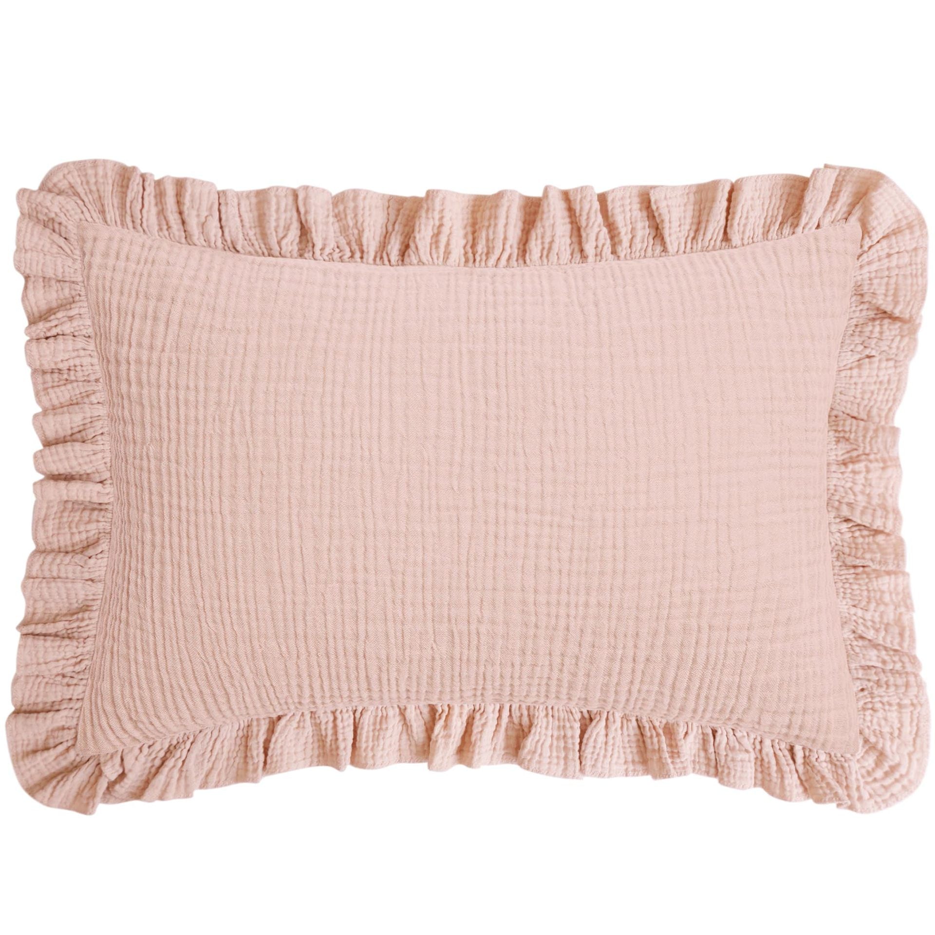 Coussin en coton respirant Gauze Ruffle pour enfants